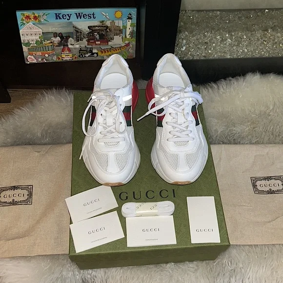 New & Authentic Gucci Rhyton Lavaredo Reflection Chunky Sneakers( Will trade) - Picture 4 of 15